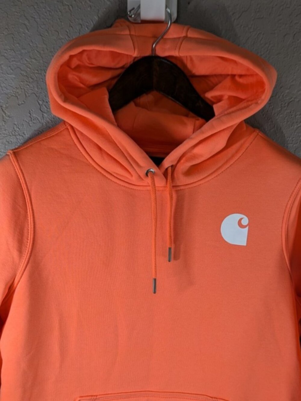 Carhartt Women's Relaxed Fit Sweatshirt Coral - Picture 4 of 8